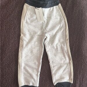 Little Bipsy Light Gray and Black Kids Joggers
